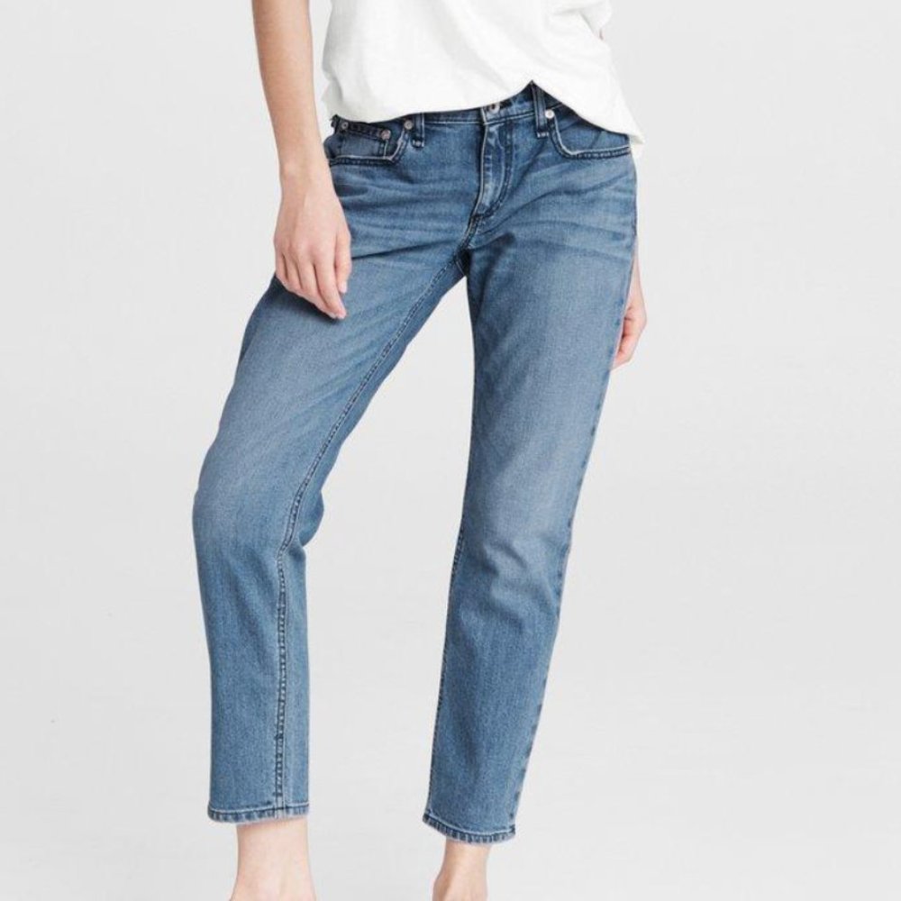 Rag & Bone Dre Low Rise Ankle Slim Boyfriend Jeans Size  24 new without tags